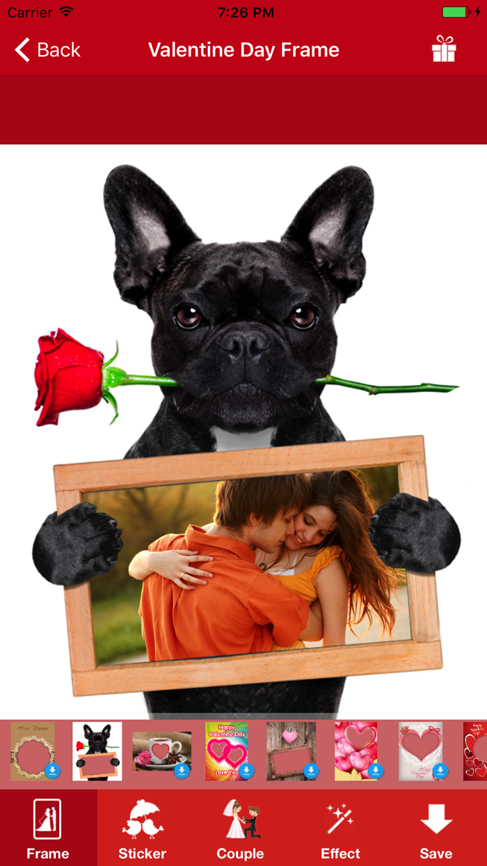 Valentine Card, Frame  Gif 2017