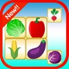 Matching game fruits and vegetables for Kids