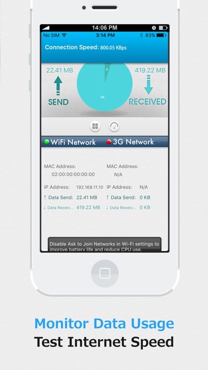 SYSTEM UTIL Dashboard - Battery, Memory, Network screenshot-4