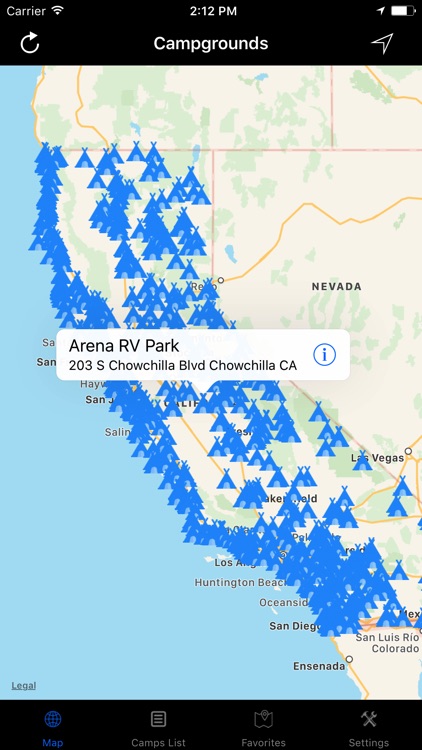 California – Campgrounds & RV Parks