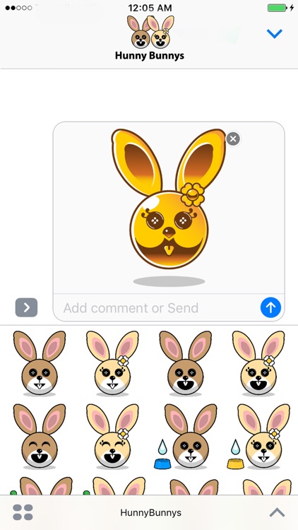 Hunny Bunnys Stickers - Rabbit Emoji Meme screenshot-3