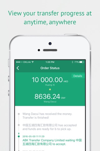 OKLink - Send money anywhere instantly screenshot 3