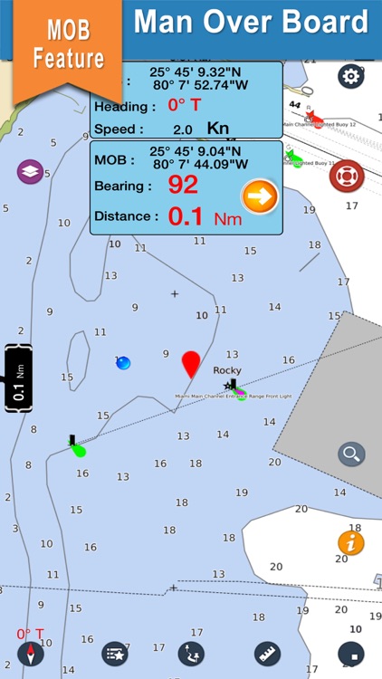 Caribbean Sea fishing charts screenshot-3