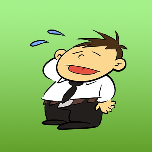 Office Boy Daily Life English Sticker icon