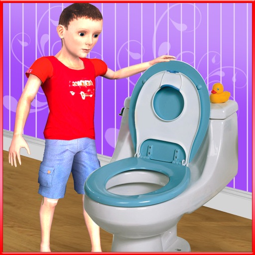 Kids Toilet Emergency Rush Simulator 3D Icon