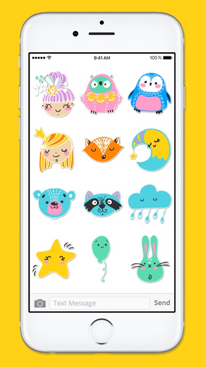 Animal and Doodle Stickers a Kawaii Sticker Pack