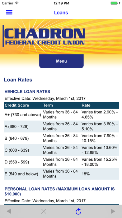 Chadron Federal Credit Union screenshot 2