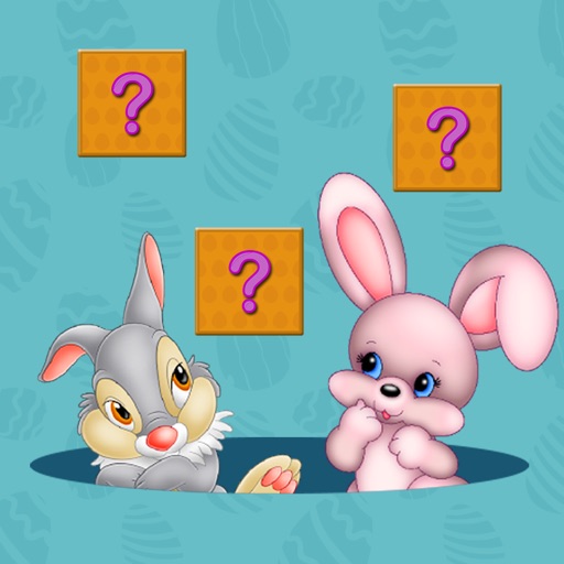 Sweet Bunny Animal Cards Lite - Matching Games Icon