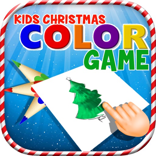 Kids Christmas - Color Game Icon