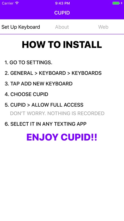 Cupid Word Keyboard screenshot-4
