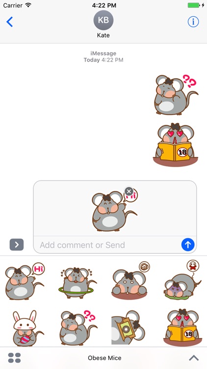 Obese Mice - Animated Stickers And Emoticons