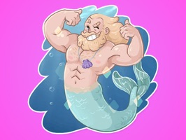 Poseidon Lord of the Sea Stickers