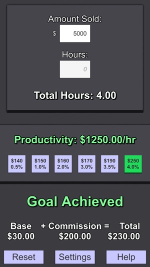 Ryan's Commission Calculator