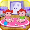 Anna playtime with twins