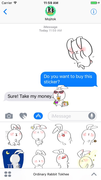 Ordinary Rabbit Tokhee Stickers