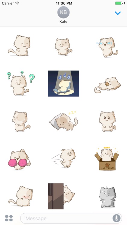 Animated The Emoticon Fat Cat Stickers