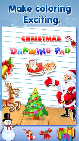 Christmas Drawing Pad - Holiday Fun For Kids(圖1)-速報App