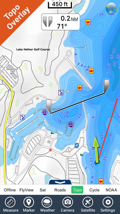 Oklahoma lakes - fishing GPS charts navigator