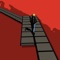 Run with balloon man along this falling platform