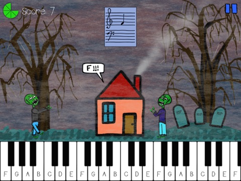 Mr. Zombie's Piano Studio screenshot 2