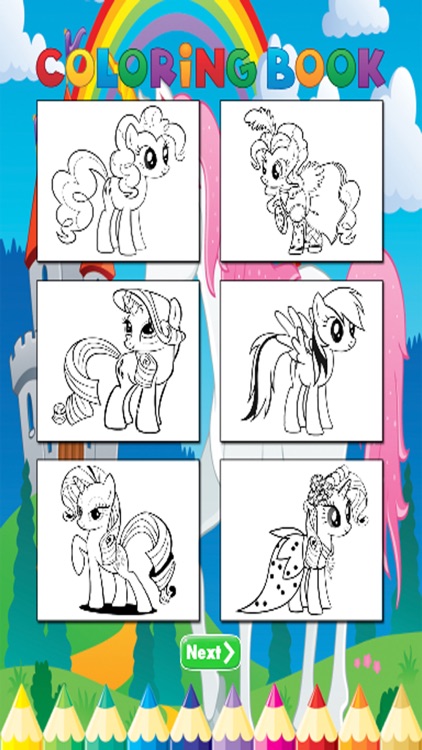 Pony Coroling Book - Activities for Kids