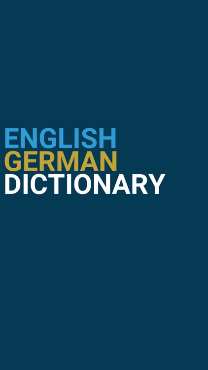 English : German Dictionary