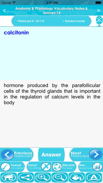 Anatomy & Physiology Vocabulary : Exam Review App screenshot-3