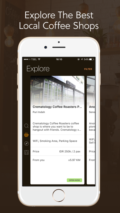 How to cancel & delete Kovi - Find the Best Local Coffee Shops from iphone & ipad 1