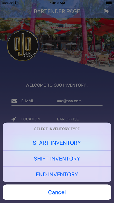 How to cancel & delete OJO Inventory from iphone & ipad 2