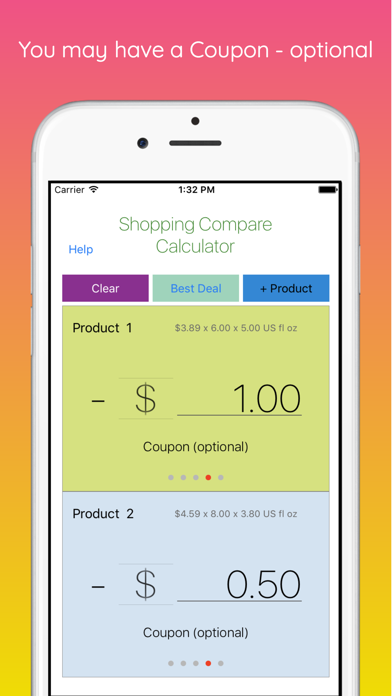 Shopping Compare Calculator screenshot 4