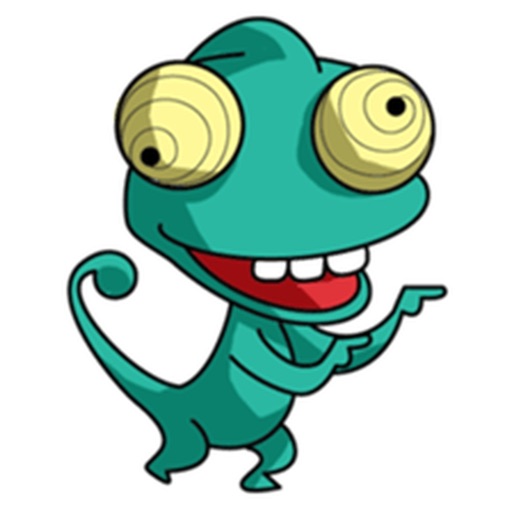 Funny Chameleon Stickers icon