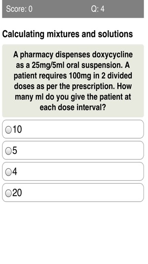 Basic Medication Maths Quiz(圖3)-速報App