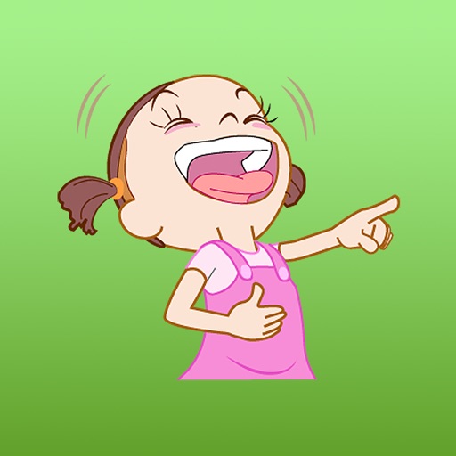 Natalia The Funny Single Girl English Stickers Icon