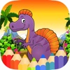 Dinosaur Games Coloring Paint Book