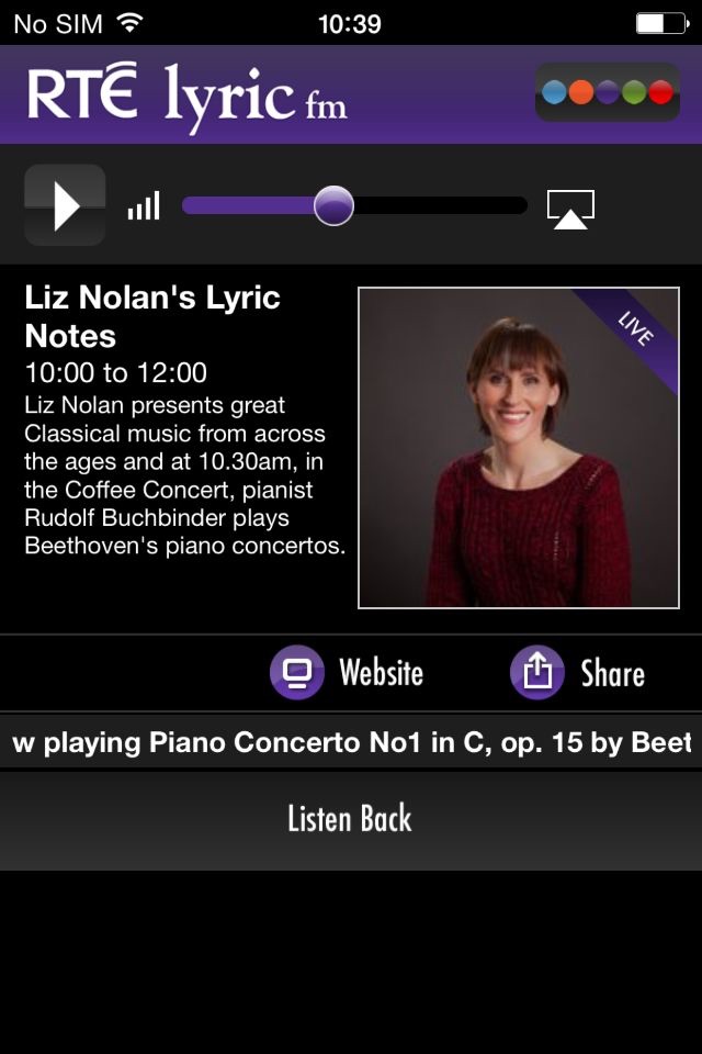 RTÉ Radio Player screenshot 3