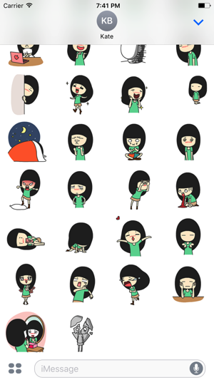 Lonely Girl - Animated Stickers And Emoticons(圖3)-速報App