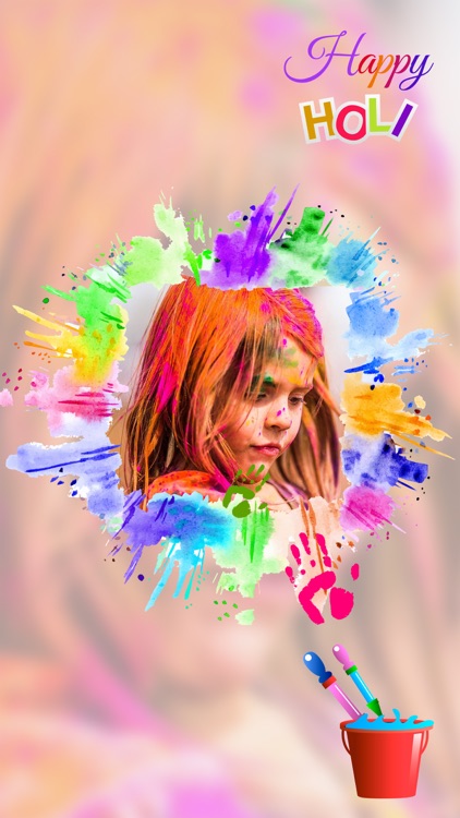 Holi Photo Frame 2017 - Colorful Picture Frames screenshot-4