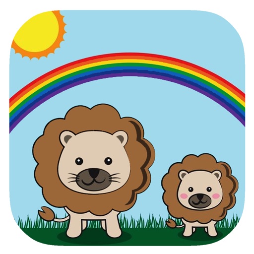 Coloring Page Lions Games For Kids And Toddler Icon
