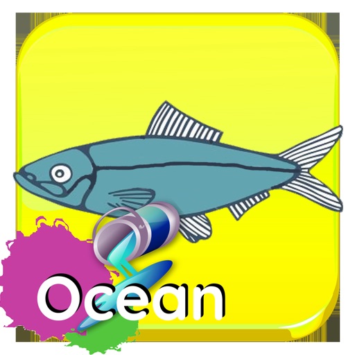 Ocean Animals Coloring Book - Learn To Draw Icon