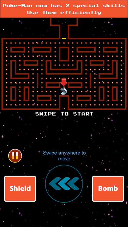 Poke Man: Chase in the outer space-Kid maze puzzle
