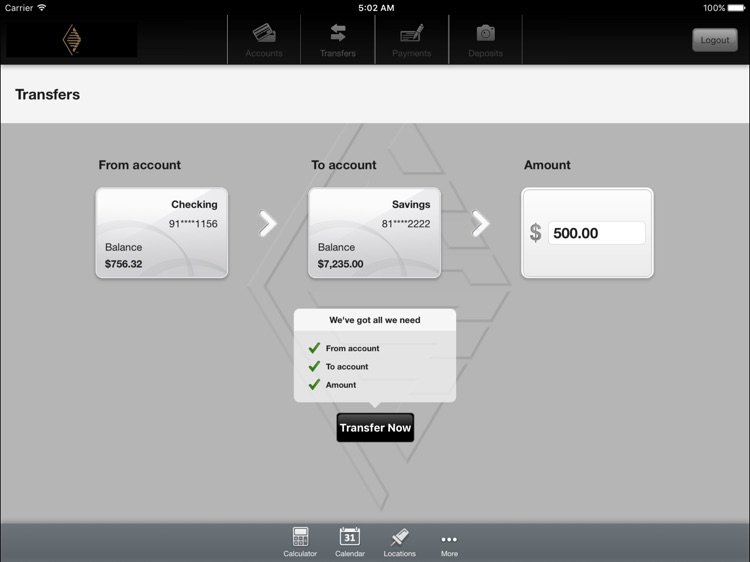 Pinnacle Bank Texas Mobile for iPad screenshot-3