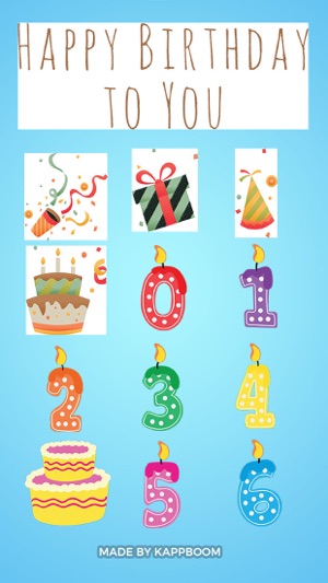 Happy Birthday Stickers by Kappboom