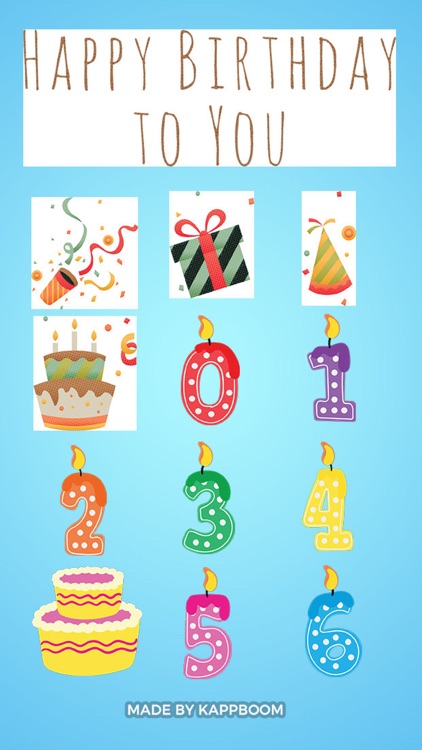 Happy Birthday Stickers by Kappboom