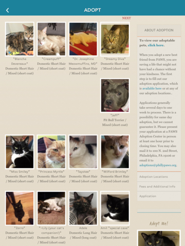 PAWS Philadelphia Animal Welfare Society screenshot 2