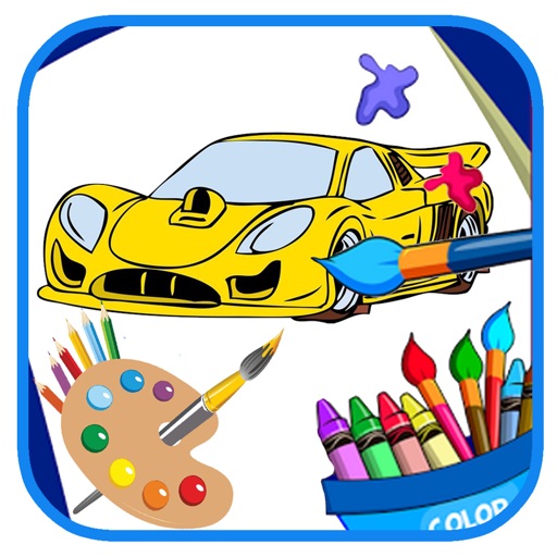 Racing Car Coloring Book Game Free Version