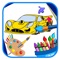 Racing Car Coloring Book Game Free Version