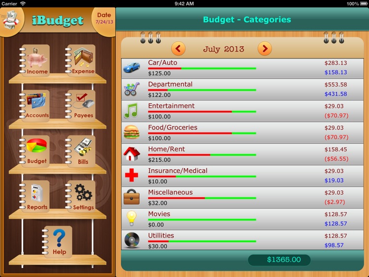 iXpense Tracker for iPad