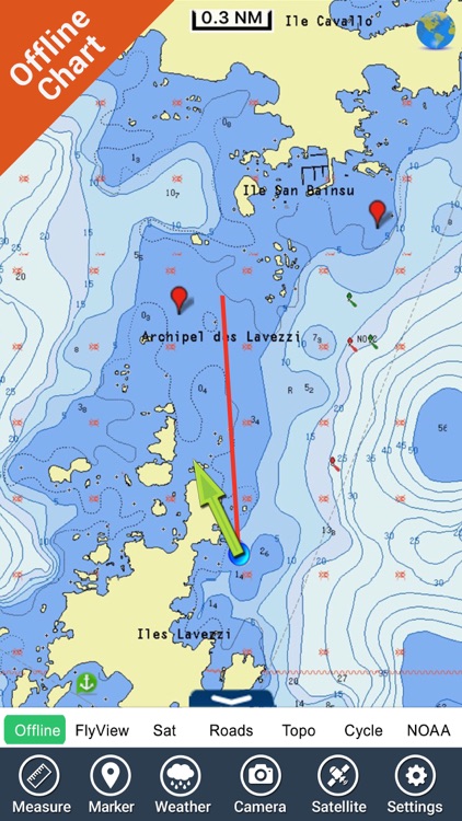 North Spain Portugal GPS nautical fishing chart