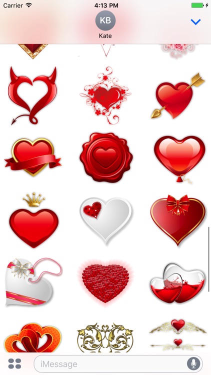 Hearts Love Stickers