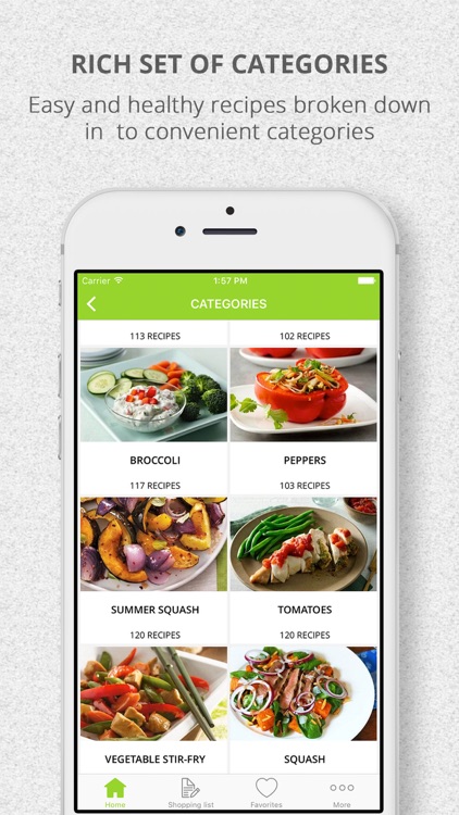 Healthy Vegan Vegetarian Recipes & Shopping List